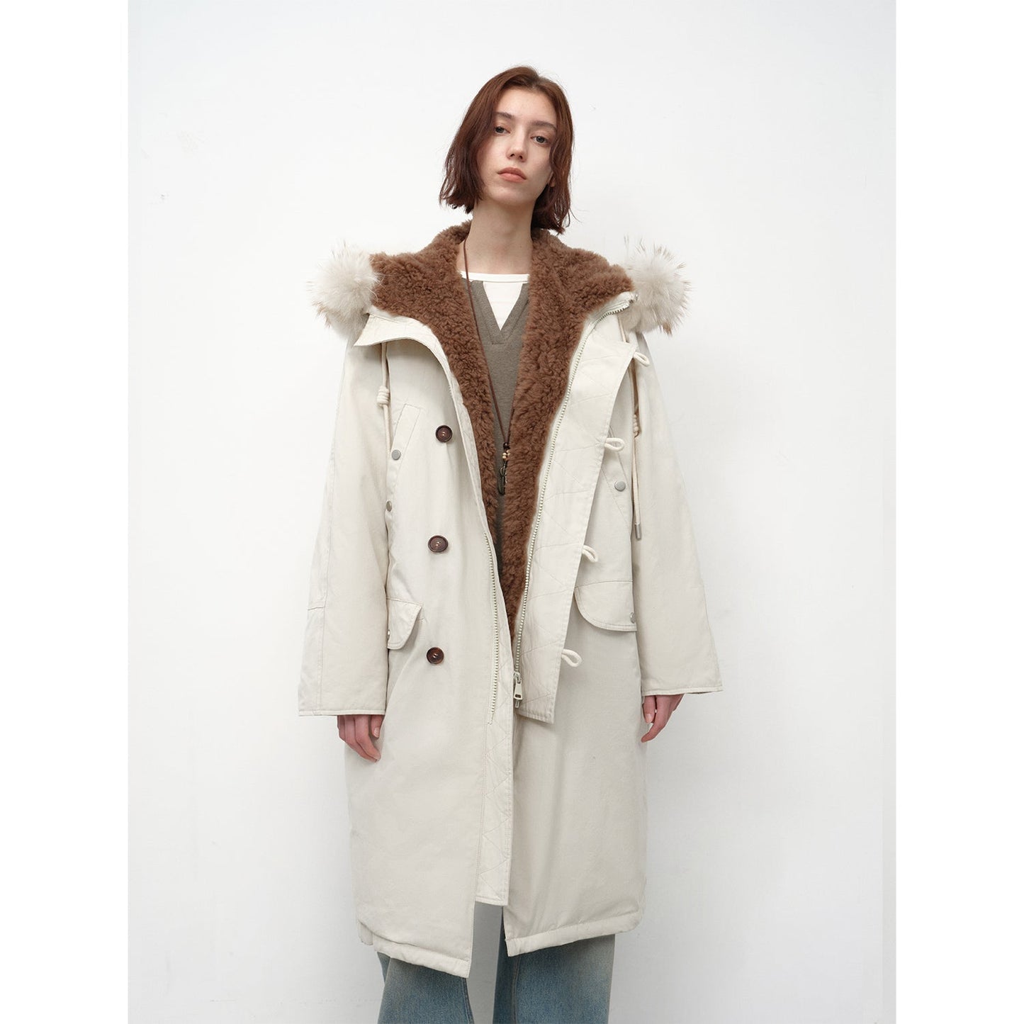 Fireladyfur Women’s Hooded Down Raccoon Fur Collar Parka Cold Weather“Manchester City old story”