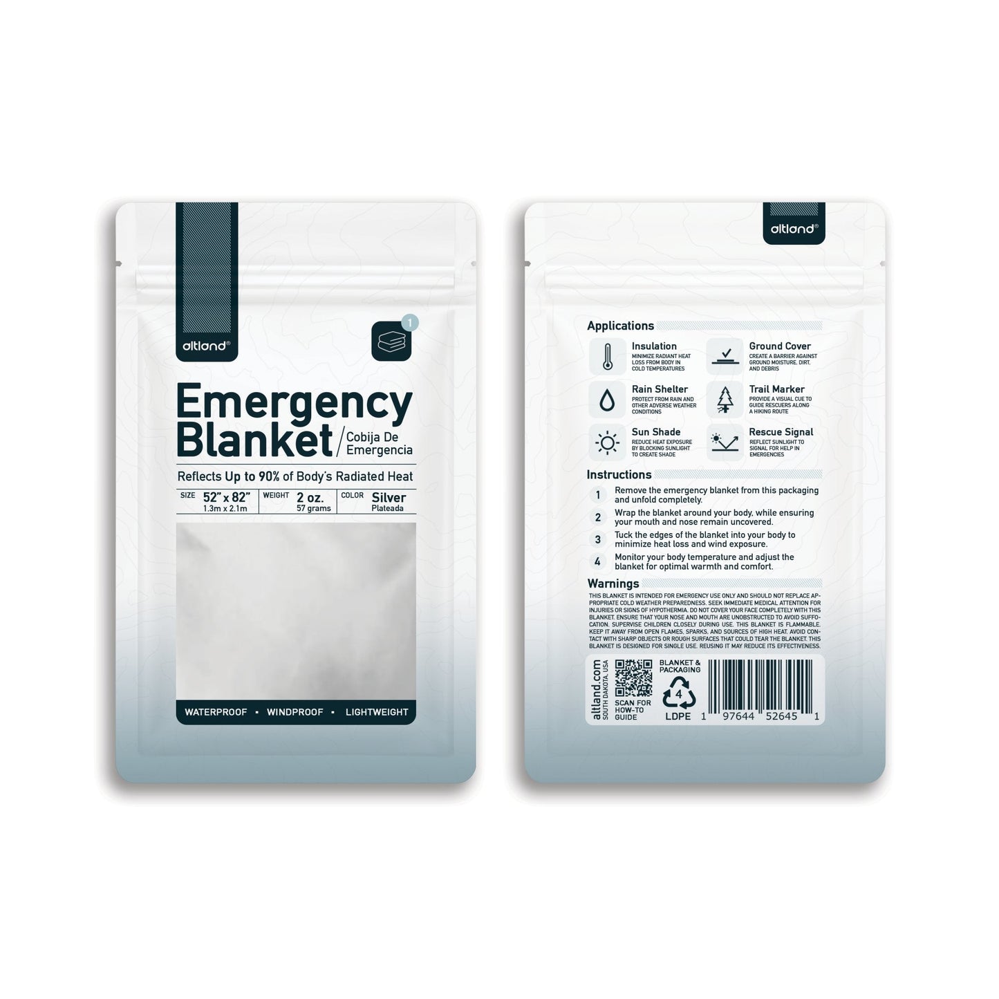 10 Pack of Emergency Blankets