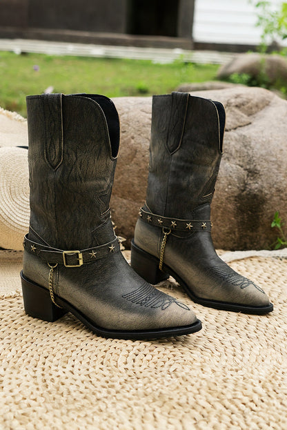 Western Distressed Boots