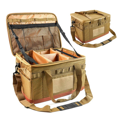 NNEOBA 30L Camping Organizer  Storage Bag Khaki