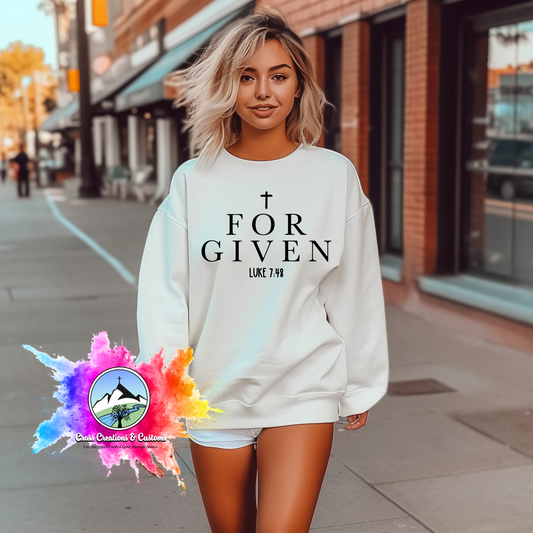 Faith-based Sweatshirt-Forgiven