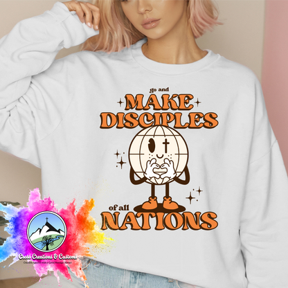 Christian Sweatshirt- Make Disciples-Graphic Sweatshirt