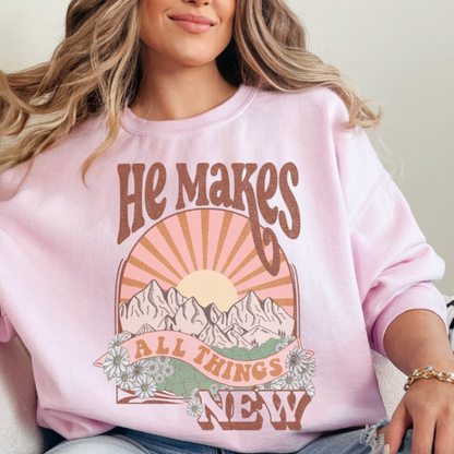 Christian Sweatshirt- All things New