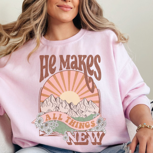 Christian Sweatshirt- All things New