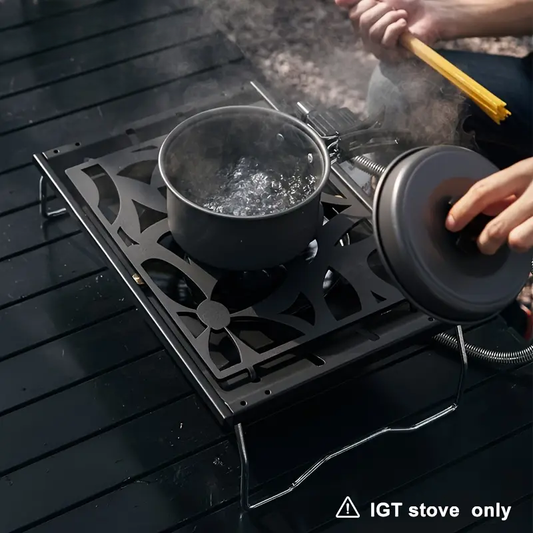 NNETM Camping Stove Portable Piezo Ignition