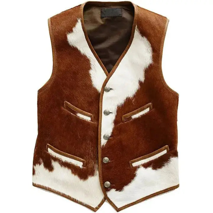 Men’s Cowhide Western Vest